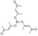 结构式 CAS# 14284-94-7, (OC-6-11)-三(2,4-戊烷二酮)-钪