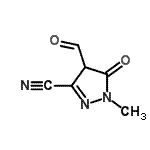 CAS#: 142966-21-0， 4-Formyl-1-Methyl-5-Oxo-4,5-Dihydro-1H-Pyrazole-3-Carbonitrile
