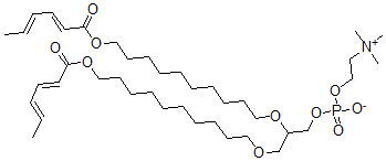 CAS#: 143023-08-9， 2,3-Bis[10-[(2E,4E)-Hexa-2,4-Dienoyl]Oxydecoxy]Propyl 2-Trimethylazaniumylethyl Phosphate