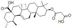 CAS#: 143070-05-7， Ursa-12-ene-28-oic acid 3-propanedioic acid monoester