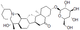 CAS#: 143120-88-1， 5alpha,14alpha,17beta,22beta-Cevanine-20beta-Hydroxyl-3beta-O-beta-D-Glucoside
