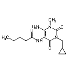CAS#: 143148-56-5， N-[6-Amino-3-(Cyclopropylmethyl)-1-Methyl-2,4-Dioxo-1,2,3,4-Tetrahydro-5-Pyrimidinyl]Pentanamide