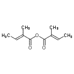 structure of CAS# 14316-68-8, (2E)-2-Methyl-2-Butenoic Anhydride;Angelic Anhydride