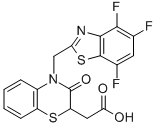 CAS#: 143162-65-6， 2-[5-Methyl-3-Oxo-4-(4,5,7-Trifluoro-1,3-Benzothiazol-2-Yl)-1,4-Benzothiazin-2-Yl]Acetic Acid