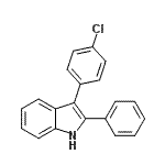 CAS#: 143360-82-1， 3-(4-Chlorophenyl)-2-Phenyl-1H-Indole
