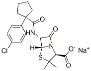 CAS#: 143407-69-6， Sodium (2S,5R,6R)-6-[[1-(4-Chlorophenyl)Cyclopentanecarbonyl]Amino]-3,3-Dimethyl-7-Oxo-4-Thia-1-Azabicyclo[3.2.0]Heptane-2-Carboxylate