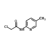 structure of CAS# 143416-74-4, 2-Chloro-N-(5-Methyl-2-Pyridinyl)Acetamide;2-chloro-N-(5-methyl(2-pyridyl))acetamide;2-chloro-N-(5-methyl-2-pyridinyl)acetamide;MFCD03387827