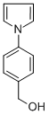 structure of CAS# 143426-51-1, 4-(1H-Pyrrol-1-Yl)-Benzenemethanol;[4-(1H-PYRROL-1-YL)PHENYL]METHANOL;4-(1H-PYRROL-1-YL)BENZYL ALCOHOL;1-(4-HYDROXYMETHYLPHENYL)PYRROLE