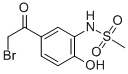结构式 CAS# 14347-24-1, N-[5-(2-溴乙酰基)-2-羟基苯基]-甲烷磺酰胺