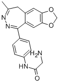 CAS#: 143691-84-3， 2-Amino-N-(4-(8-Methyl-9H-1,3-Dioxolo(4,5-h)(2,3)Benzodiazepin-5-Yl)Phenyl)-Acetamide