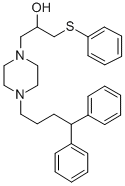 CAS#: 143760-04-7， 1-[4-[4,4-Di(Phenyl)Butyl]Piperazin-1-Yl]-3-Phenylsulfanylpropan-2-Ol