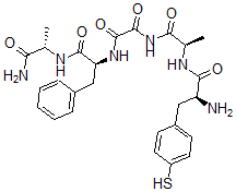 CAS#: 143791-43-9， N-[(2S)-1-[[(2S)-1-Amino-1-Oxopropan-2-Yl]Amino]-1-Oxo-3-Phenylpropan-2-Yl]-N'-[(2R)-2-[[(2S)-2-Amino-3-(4-Sulfanylphenyl)Propanoyl]Amino]Propanoyl]Oxamide
