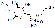 CAS#: 143873-64-7， [(2R,3S,4R,5R,6R)-5-Acetamido-3,4,6-Trihydroxyoxan-2-Yl]Methyl 2-Aminoethyl Hydrogen Phosphate