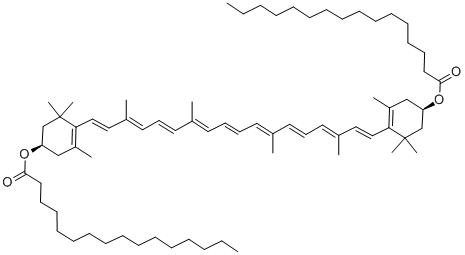 CAS#: 144-67-2， [(1R)-4-[(1E,3E,5E,7E,9E,11E,13E,15E,17E)-18-[(4R)-4-Hexadecanoyloxy-2,6,6-Trimethyl-1-Cyclohexenyl]-3,7,12,16-Tetramethyloctadeca-1,3,5,7,9,11,13,15,17-Nonaenyl]-3,5,5-Trimethyl-1-Cyclohex-3-Enyl] Hexadecanoate