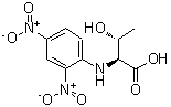 structure of CAS# 14401-07-1, N-(2,4-Dinitrophenyl)Threonine;2-(2,4-Dinitroanilino)-3-hydroxybutanoic acid;2-(2,4-Dinitroanilino)-3-hydroxybutanoic acid #;2-[(2,4-dinitrophenyl)amino]-3-hydroxybutanoic acid