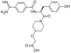 CAS#: 144412-49-7， 2-[1-[2-[(4-Carbamimidoylbenzoyl)Amino]-3-(4-Hydroxyphenyl)Propanoyl]Piperidin-4-Yl]Oxyacetic Acid