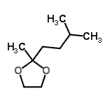 CAS#: 14447-30-4， 2-Methyl-2-(3-Methylbutyl)-1,3-Dioxolane