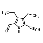 CAS#: 144586-89-0， 3,4-Diethyl-5-Ethynyl-1H-Pyrrole-2-Carbaldehyde
