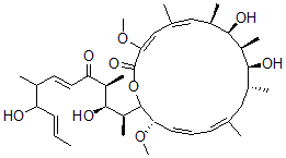 CAS#: 144730-82-5， (3E,5Z,7R,8R,9S,10S,11R,13Z,15Z,17S)-18-[(2S,3R,4S,6E,10E)-3,9-Dihydroxy-4,8-Dimethyl-5-Oxododeca-6,10-Dien-2-Yl]-8,10-Dihydroxy-3,17-Dimethoxy-5,7,9,11,13-Pentamethyl-1-Oxacyclooctadeca-3,5,13,15-Tetraen-2-One