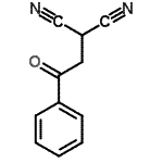 结构式 CAS# 14476-72-3, (2-氧代-2-苯基乙基)丙二腈