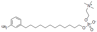 CAS#: 144796-42-9， 2-((Hydroxy((12-(3-(Iodo-125I)Phenyl)Dodecyl)Oxy)Phosphinyl)Oxy)-N,N,N-Trimethyl-Ethanaminium Hydroxide Inner Salt