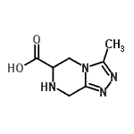 CAS#: 144888-67-5， 3-Methyl-5,6,7,8-Tetrahydro[1,2,4]Triazolo[4,3-a]Pyrazine-6-Carboxylic Acid
