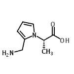 CAS#: 145041-25-4， (2S)-2-[2-(Aminomethyl)-1H-Pyrrol-1-Yl]Propanoic Acid