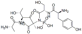 CAS#: 145079-49-8， (2S)-2-[[(2S)-2-[[(2S)-2-[[(2S,3R)-2-[[(2S)-2-Aminopropanoyl]Amino]-3-Hydroxybutanoyl]Amino]-3-(4-Phosphonooxyphenyl)Propanoyl]Amino]-3-Hydroxypropanoyl]Amino]Propanoic Acid