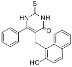structure of CAS# 14513-15-6, 5-((2-Hydroxy-1-naphthyl)methyl)-2-mercapto-6-phenyl-4-pyrimidinol;5-[(2-Hydroxy-1-Naphthyl)Methyl]-6-Phenyl-2-Thioxo-1H-Pyrimidin-4-One;Nci60_000275;Ncistruc1_001428