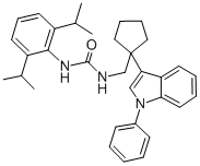 CAS#: 145131-32-4， 3-[2,6-Di(Propan-2-Yl)Phenyl]-1-[[1-(1-Phenylindol-3-Yl)Cyclopentyl]Methyl]Urea