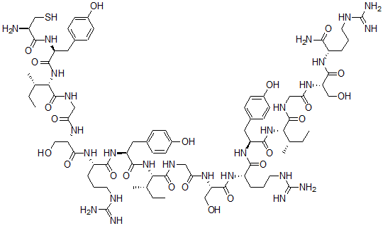 CAS 登录号：145194-33-8， L-半胱氨酰-L-酪氨酰-L-异亮氨酰甘氨酰-L-丝氨酰-L-精氨酰-L-酪氨酰-L-异亮氨酰甘氨酰-L-丝氨酰-L-精氨酰-L-酪氨酰-L-异亮氨酰甘氨酰-L-丝氨酰-L-精氨酰胺