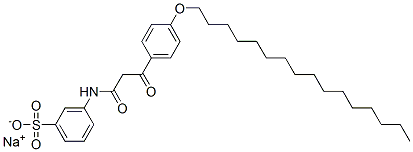 CAS#: 14542-05-3， Sodium 3-[[3-[4-(Hexadecyloxy)Phenyl]-1,3-Dioxopropyl]Amino]Benzenesulphonate