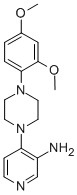 CAS 登录号：14549-67-8， 1-(3-氨基-4-吡啶基)-4-(2,4-二甲氧基苯基)哌嗪
