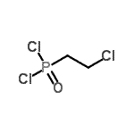 structure of CAS# 1455-05-6, (2-Chloroethyl)Phosphonic Dichloride;2-Chloroethylphosphoryl Dichloride;NSC176276