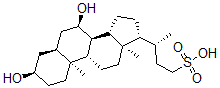 CAS#: 145523-79-1， (3R)-3-[(3R,5S,7R,8R,9S,10S,13R,14S,17R)-3,7-Dihydroxy-10,13-Dimethyl-2,3,4,5,6,7,8,9,11,12,14,15,16,17-Tetradecahydro-1H-Cyclopenta[a]Phenanthren-17-Yl]Butane-1-Sulfonic Acid