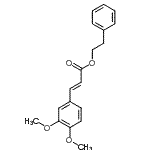 CAS#: 145551-14-0， 2-Phenylethyl (2E)-3-(3,4-Dimethoxyphenyl)Acrylate