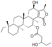 CAS#: 145613-54-3， (4beta,5alpha,12beta,16alpha,20R)-4-Ethyl-16,20-Dihydroxy-12-((3-Hydroxy-1-Oxopentyl)Oxy)-4,8-Dimethyl-D(17alpha)-Homopregn-17-Ene-17alpha-Carboxylic Acid gamma-Lactone