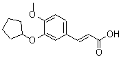 CAS#: 145743-83-5， (2E)-3-[3-(Cyclopentyloxy)-4-Methoxyphenyl]Acrylic Acid