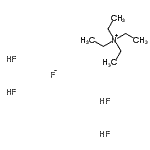 结构式 CAS# 145826-81-9, N,N,N-三乙基乙铵氟化物氢氟酸盐(1:1:4)