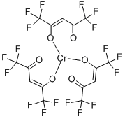 structure of CAS# 14592-80-4, (Oc-6-11)-Tris(1,1,1,5,5,5-Hexafluoro-2,4-Pentanedionato)-Chromium