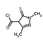 CAS#: 145984-34-5， 1,3-Dimethyl-5-Thioxo-4,5-Dihydro-1H-Pyrazole-4-Carbonyl Chloride
