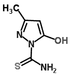 CAS#: 146120-04-9， 5-Hydroxy-3-Methyl-1H-Pyrazole-1-Carbothioamide