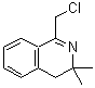结构式 CAS# 146304-90-7, 1-(氯甲基)-3,3-二甲基-3,4-二氢异喹啉
