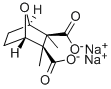 structure of CAS# 1465-77-6, Disodium Cantharidin;7-Oxabicyclo(2.2.1)Heptane-2,3-Dicarboxylic Acid, 2,3-Dimethyl-, Disodium Salt, (Exo,Exo)-;Cantharidin Disodium;Disodium Cantharidate