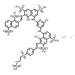 CAS#: 146632-12-4， Potassium Sodium 2-[(8-{[4-Chloro-6-({8-Hydroxy-4,6-Disulfo-7-[(4-{[2-(Sulfooxy)Ethyl]Sulfonyl}Phenyl)Diazenyl]-1-Naphthyl}Amino)-1,3,5-Triazin-2-Yl]Amino}-1-Hydroxy-3,6-Disulfo-2-Naphthyl)Diazenyl]-1 ,5-Naphthalenedisulfonate (1:1:1)