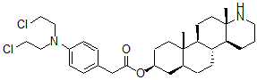 CAS#: 146678-51-5， [(4aS,4bR,6aS,8S,10aS,10bS,12aS)-10a,12a-Dimethyl-1,2,3,4,4a,4b,5,6,6a,7,8,9,10,10b,11,12-Hexadecahydronaphtho[6,5-f]Quinolin-8-Yl] 2-[4-[Bis(2-Chloroethyl)Amino]Phenyl]Acetate