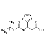 CAS#: 14676-03-0， 3-(2-Furyl)-3-({[(2-Methyl-2-Propanyl)Oxy]Carbonyl}Amino)Propanoic Acid