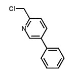 structure of CAS# 146775-28-2, 2-(Chloromethyl)-5-Phenylpyridine;2-Chloromethyl-5-phenylpyridine