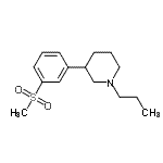 CAS#: 146798-66-5， 3-[3-(Methylsulfonyl)Phenyl]-1-Propylpiperidine