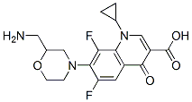 CAS#: 146805-34-7， 7-[2-(Aminomethyl)Morpholin-4-Yl]-1-Cyclopropyl-6,8-Difluoro-4-Oxoquinoline-3-Carboxylic Acid